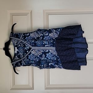 Sz small bohemian style high low crop top New!